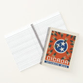 テネシー国旗のセミの侵入 ノートブック (内部)