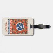 テネシー国旗のセミの侵入 ラゲッジタグ (裏面横)