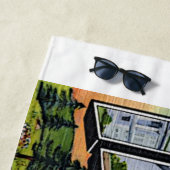 テネシー州あいさつカラフルレトロアート ビーチタオル (インサイチュ)