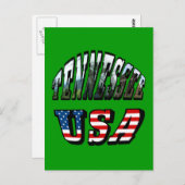 テネシー州と米国写真文字 ポストカード (正面/裏面)