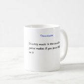 テネシー州のおもしろいなマグ コーヒーマグカップ (正面右)