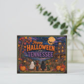 テネシー州のこどもたちからのハッピーハロウィン ポストカード (スタンド正面)