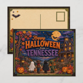 テネシー州のこどもたちからのハッピーハロウィン ポストカード