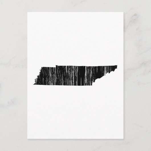 テネシー州のアウトライン（ distressed ） ポストカード (正面)