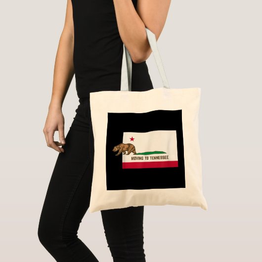 テネシー州のカリフ離れォルニア・デジおもしろいグに移動 トートバッグ (正面(商品))