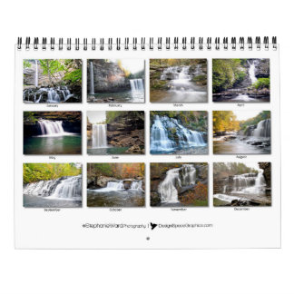 テネシー州のカレンダーの2018の滝 カレンダー