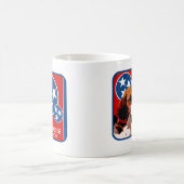テネシー州のビーグル犬 コーヒーマグカップ (中央)