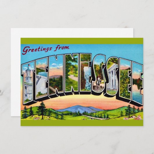 テネシー州のポストカードお引越しのお知らせ (正面/裏面)