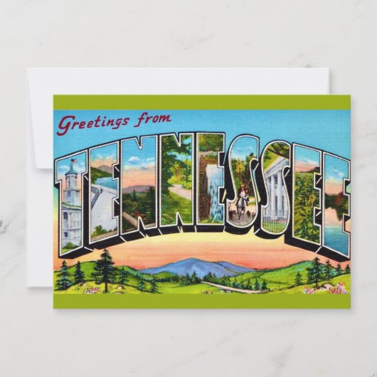 テネシー州のポストカードお引越しのお知らせ (正面)