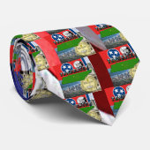 テネシー州の地図、旗、州章、写真 ネクタイ (ロール)