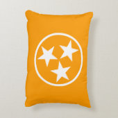 テネシー州の州のオレンジ アクセントクッション (裏面(縦))