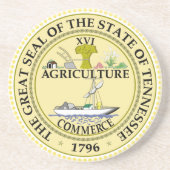 テネシー州の州のシールのコースター コースター (正面)