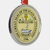 テネシー州の州のシールアメリカ共和国の記号の旗 メタルオーナメント (右)