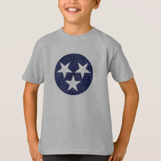 テネシー州の州の旗のグランジなナッシュビル愛 Tシャツ
