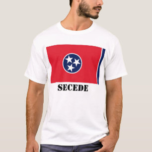 テネシー州の州の旗は、脱退します Tシャツ
