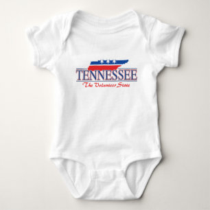 テネシー州の愛国心が強い幼児Tシャツ ベビーボディスーツ