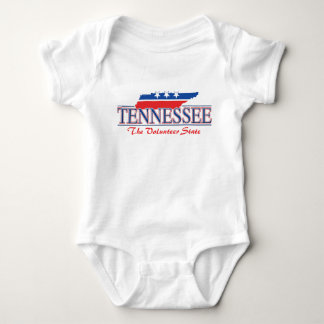 テネシー州の愛国心が強い幼児Tシャツ ベビーボディスーツ
