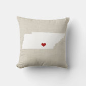 テネシー州の新しい故郷の州の装飾用クッション16" x 16" クッション (正面)