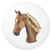 テネシー州の歩くの馬の引出しの食器棚の引きのノブ セラミックノブ (正面)