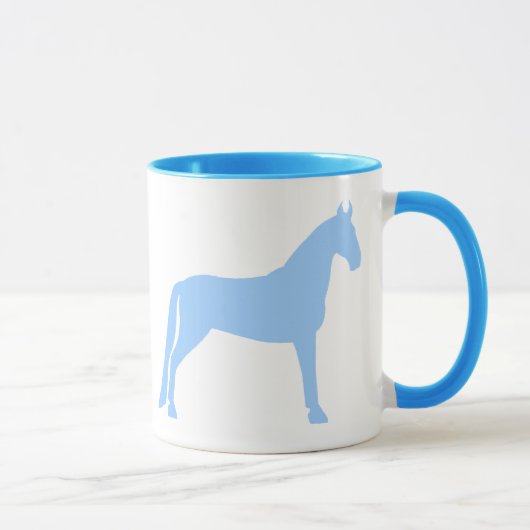 テネシー州の歩くの馬(淡いブルーの) マグカップ (右)