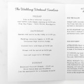 テネシー州の結婚式ウェルカムレターと旅程 三つ折りプログラム (内部最初)