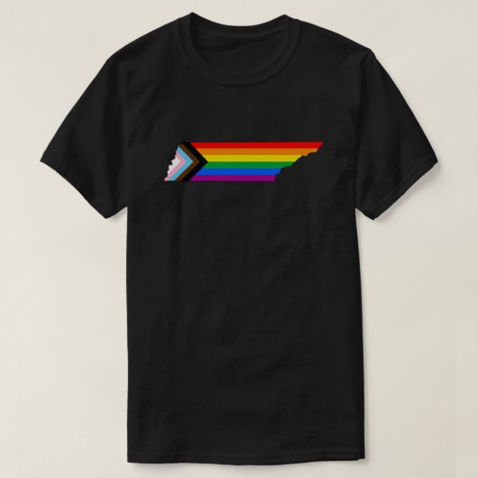 テネシー州の誇り LGBTQ プログレスプライド Tシャツ (デザイン正面)
