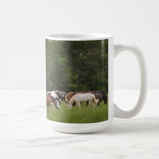 テネシー州の馬の群れ コーヒーマグカップ (右)