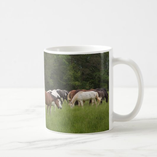 テネシー州の馬の群れ コーヒーマグカップ (右)