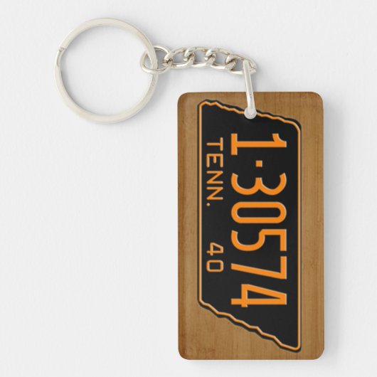 テネシー州の1940年のヴィンテージのナンバープレートKeychain キーホルダー (正面)