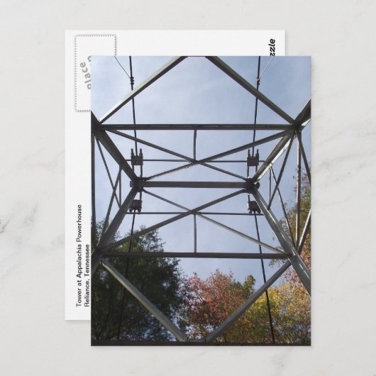 テネシー州アパラチア・パワーハウス塔 ポストカード (正面/裏面)
