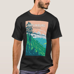 テネシー州ガトリンバーグ イラスト 旅行アート Tシャツ
