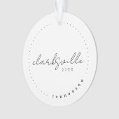 テネシー州クラークスヴィル旅行統一された州シンプル オーナメント (正面)