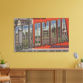 テネシー州コロンビア – ラージレターのシーン キャンバスプリント (インサイチュ (リビング))