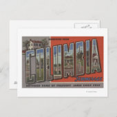 テネシー州コロンビア – ラージレターのシーン ポストカード (正面/裏面)