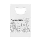 テネシー州シンボルボランティア州画像 クレジットカード栓抜き (裏面)