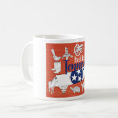 テネシー州シンボルボランティア州画像 コーヒーマグカップ (正面左)