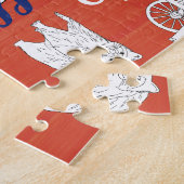 テネシー州シンボルボランティア州画像 ジグソーパズル (側面)