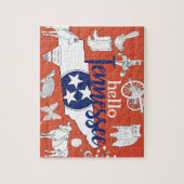 テネシー州シンボルボランティア州画像 ジグソーパズル (縦)