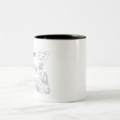 テネシー州シンボルボランティア州画像 ツートーンマグカップ (中央)