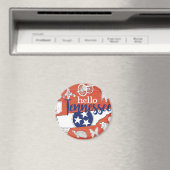 テネシー州シンボルボランティア州画像 マグネット (インサイチュ (食洗機))