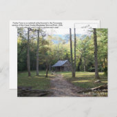 テネシー州スモーク山脈のキャビン ポストカード (正面/裏面)