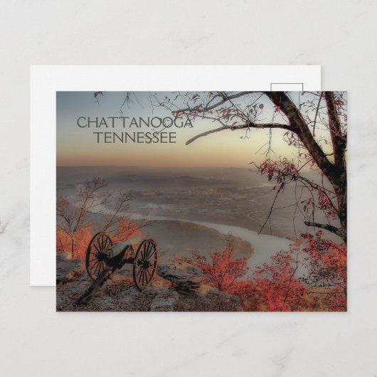 テネシー州チャタヌガをルックアウト山から眺める ポストカード (正面/裏面)