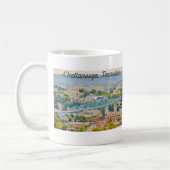 テネシー州チャタヌーガのスカイラインマグカップ コーヒーマグカップ (左)