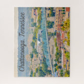 テネシー州チャタヌーガのスカイライン写真 ジグソーパズル (縦)