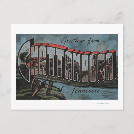 テネシー州チャタヌーガ（川の景色） ポストカード (正面)