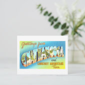 テネシー州チャタノオガからのヴィンテージの挨拶 ポストカード (スタンド正面)