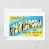 テネシー州チャタノオガからのヴィンテージの挨拶 ポストカード (正面/裏面)