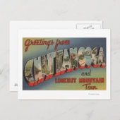 テネシー州チャタノオガ – ラージレターシーン ポストカード (正面/裏面)