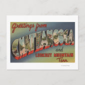 テネシー州チャタノオガ – ラージレターシーン ポストカード (正面)