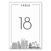 テネシー州ナシ結婚ビル |テーブル番号 テーブルナンバー (裏面)